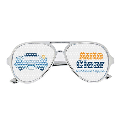 Colorful Glasses with Pinhole Stickers