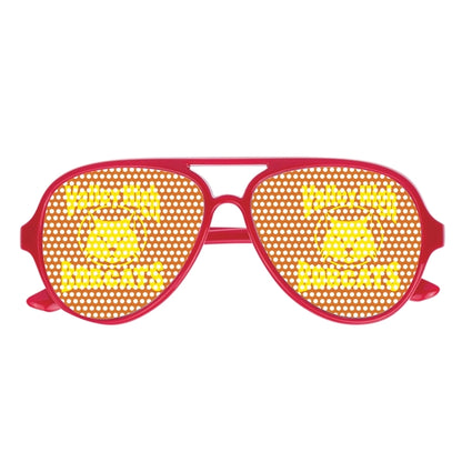 Colorful Glasses with Pinhole Stickers
