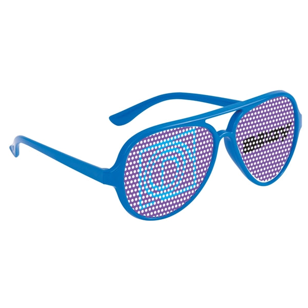 Colorful Glasses with Pinhole Stickers