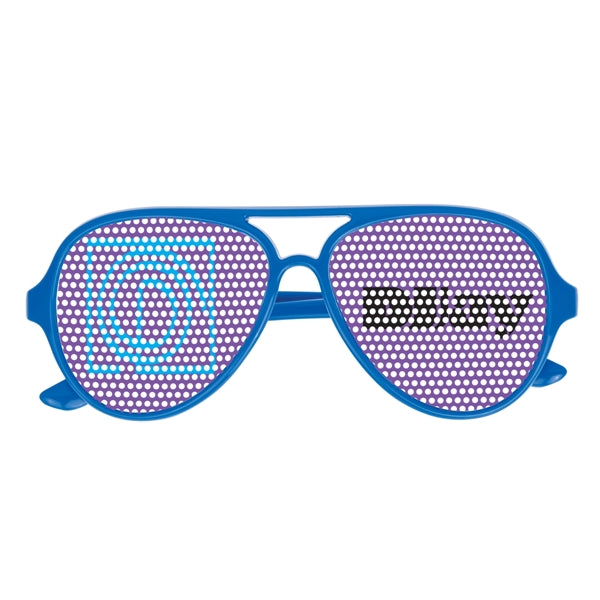 Colorful Glasses with Pinhole Stickers