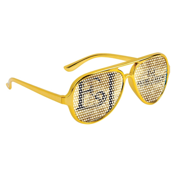 Colorful Glasses with Pinhole Stickers