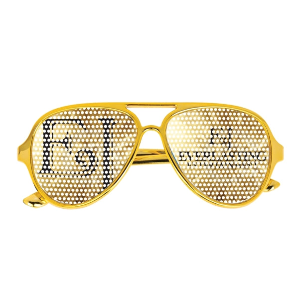 Colorful Glasses with Pinhole Stickers