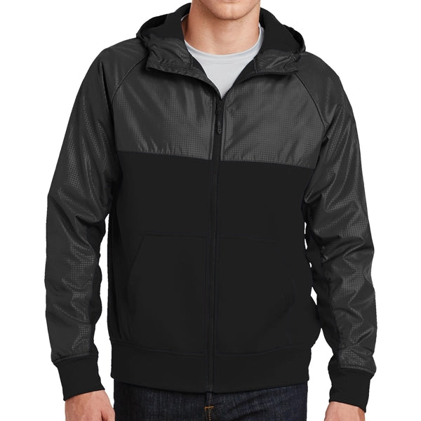 Embossed Moisture-Wicking Full Zipper Jacket