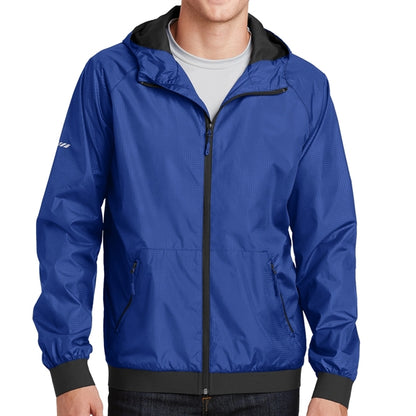 Embossed Jacket with Hood