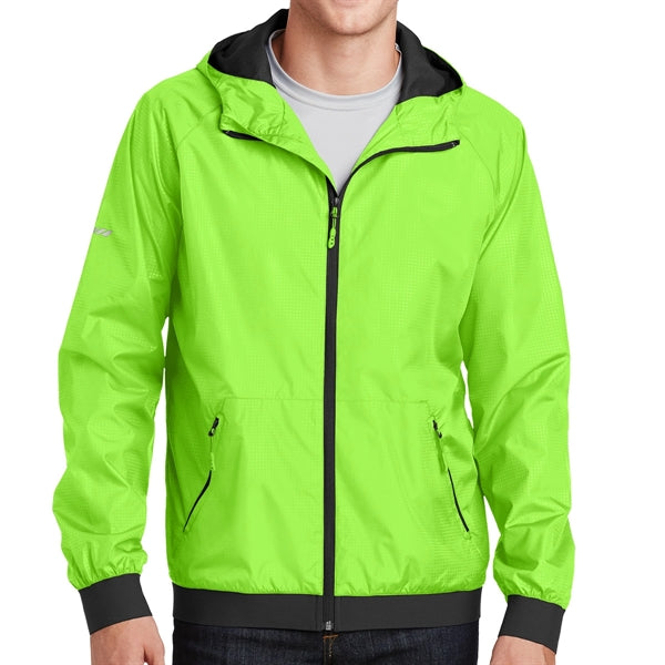 Embossed Jacket with Hood