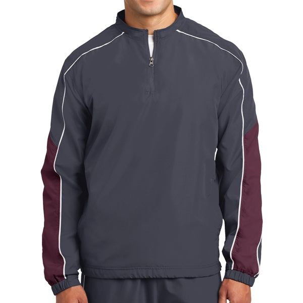 Colorblock Polyester Shirt