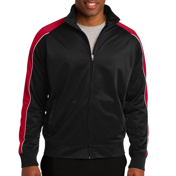 Pipe Designed Polyester Tricot Jacket