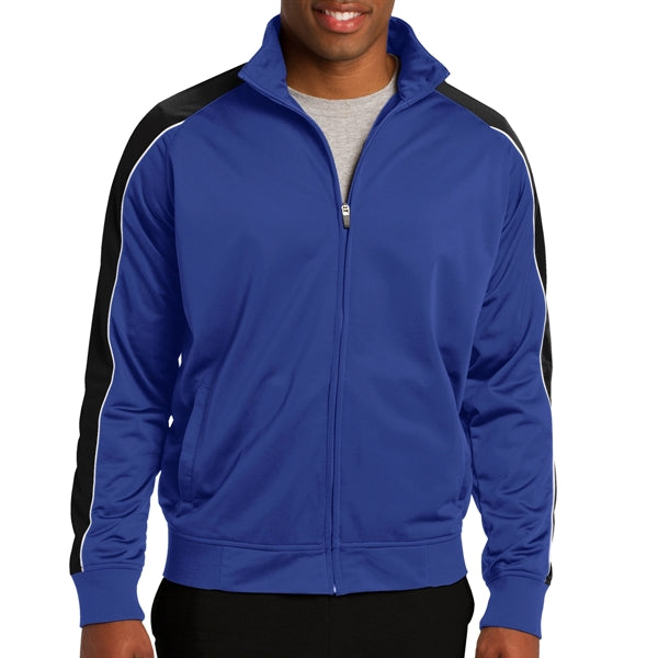 Pipe Designed Polyester Tricot Jacket