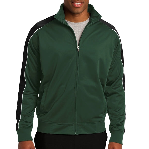 Pipe Designed Polyester Tricot Jacket
