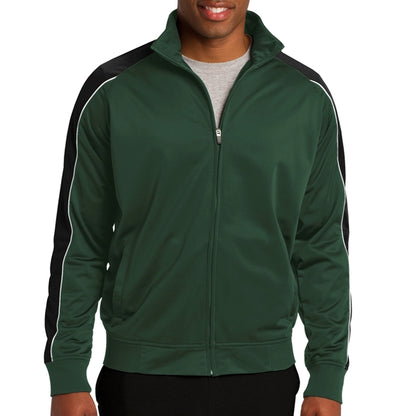 Pipe Designed Polyester Tricot Jacket