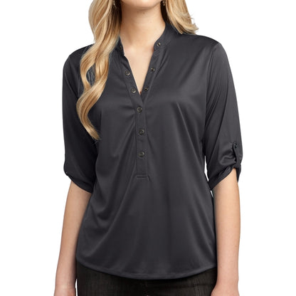 Women's Polyester Henley Shirt
