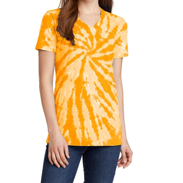 Women's V-neck Tie-Dye Tee