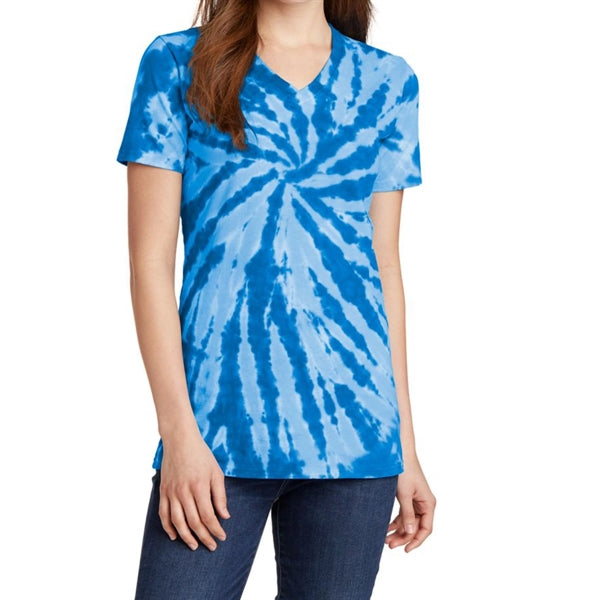 Women's V-neck Tie-Dye Tee