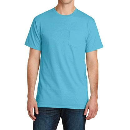 Stylish Pigment-Dyed Tee with Pocket