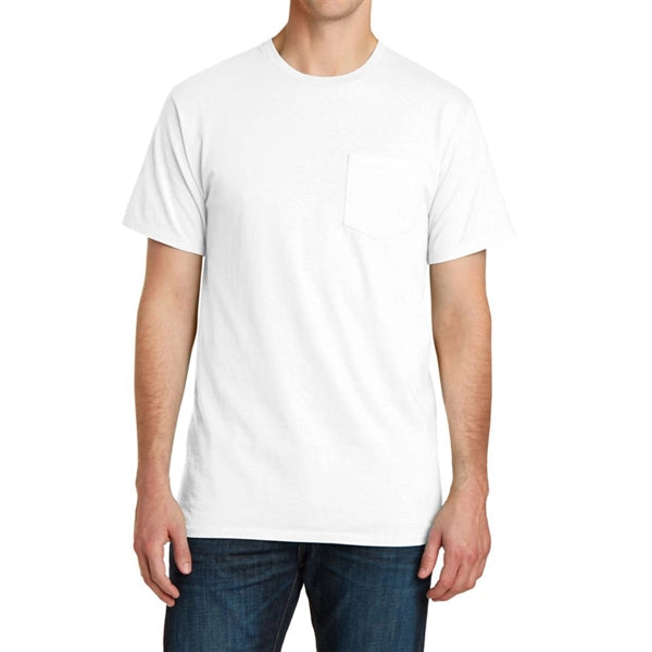 Stylish Pigment-Dyed Tee with Pocket