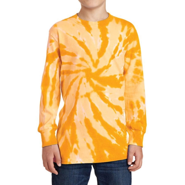 Junior Long Sleeve Tee in Tie-Dye