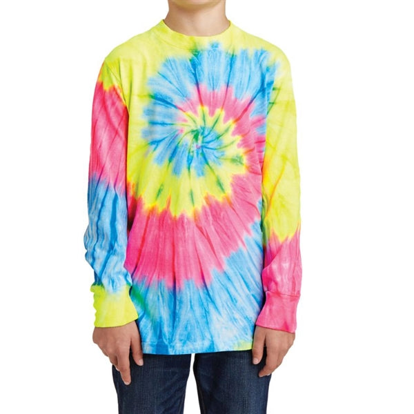 Junior Long Sleeve Tee in Tie-Dye
