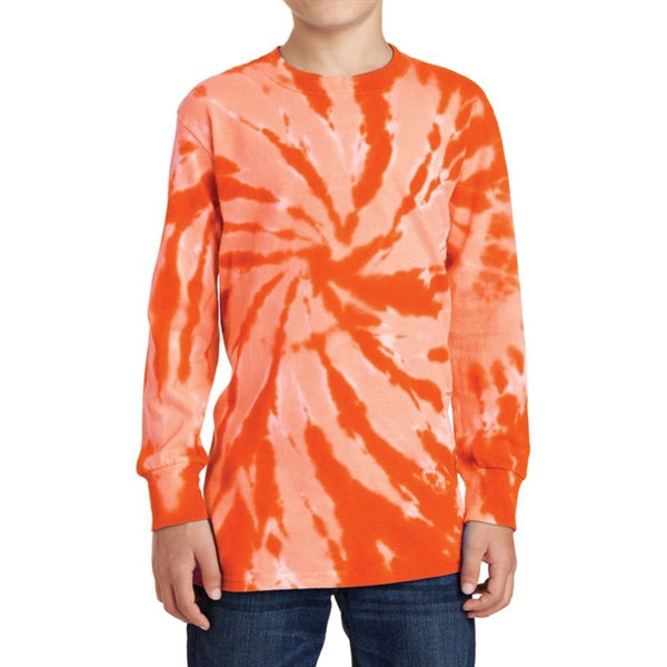 Junior Long Sleeve Tee in Tie-Dye