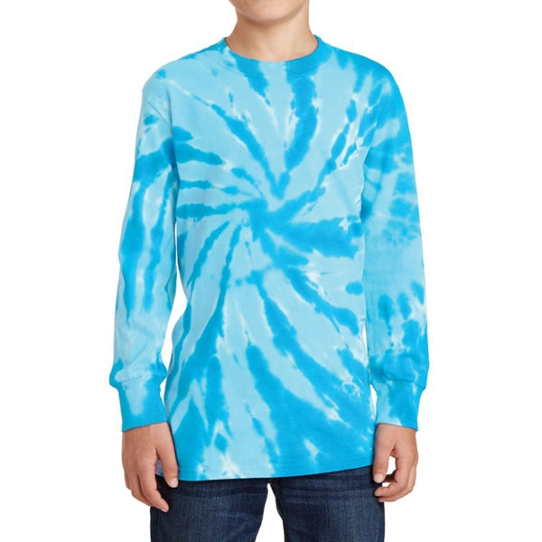 Junior Long Sleeve Tee in Tie-Dye