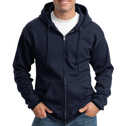 Stylish Full-Zip Hooded Sweatshirt