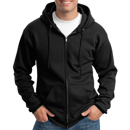 Stylish Full-Zip Hooded Sweatshirt
