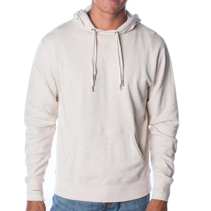 Stylish Pullover with Hood in Heather
