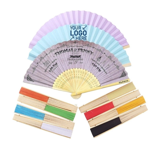 Foldable Chinese  Bamboo Paper fan