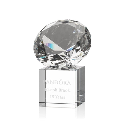 Gemstone Award on Cube - Diamond