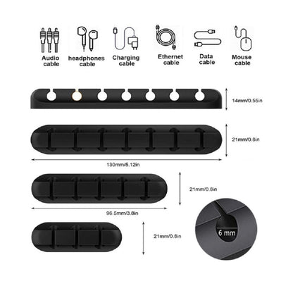 3-Pack Cable Holder Clips For Desktop