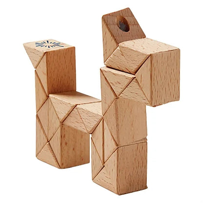 Wooden Snake Puzzle Toy