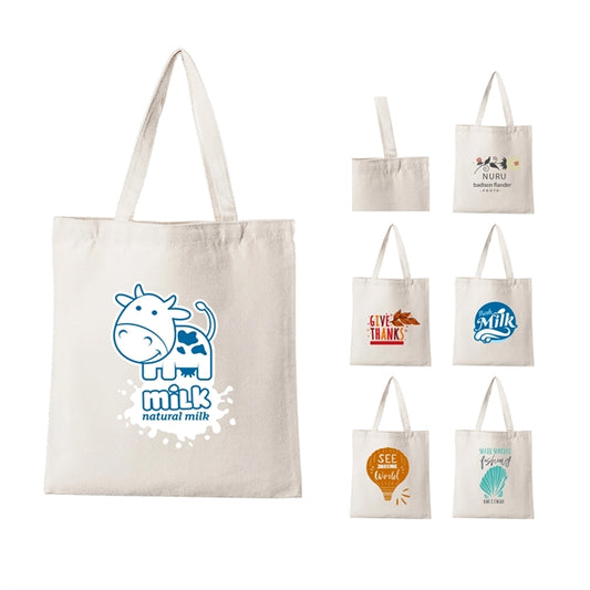 Lightweight Natural Canvas Convention Tote Bag With Shoulder