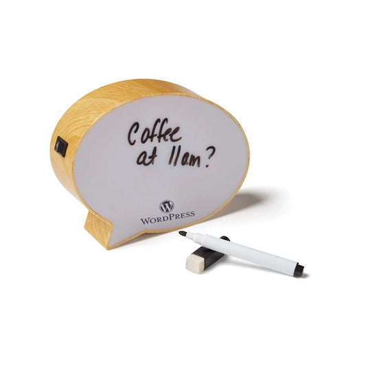 6" Light-Up Mini Speech Bubble Message Board