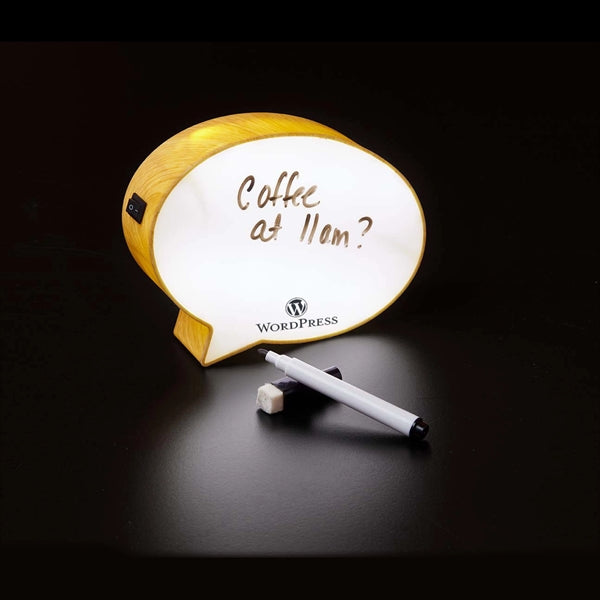 6" Light-Up Mini Speech Bubble Message Board