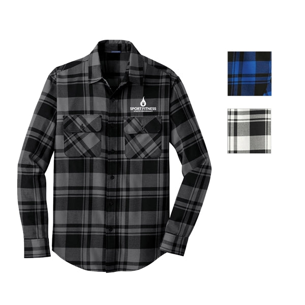 Port Authority Open Collar Flannel Shirt
