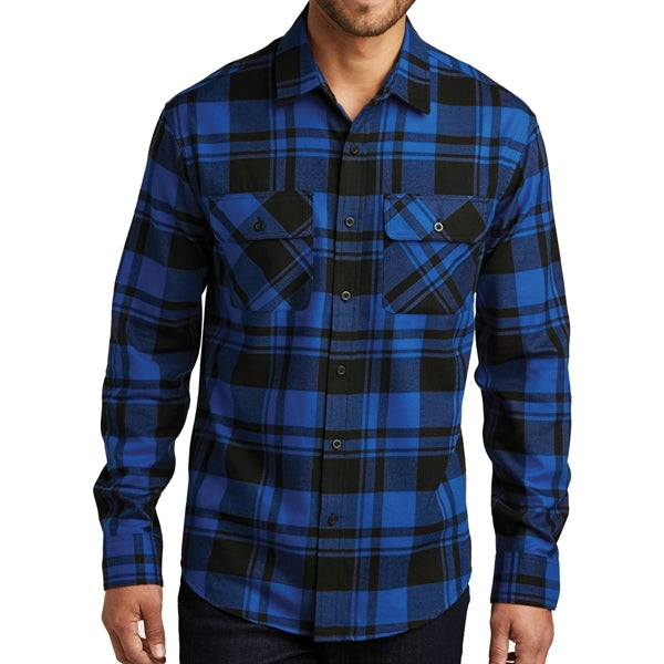 Port Authority Open Collar Flannel Shirt