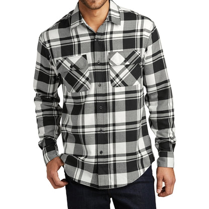 Port Authority Open Collar Flannel Shirt