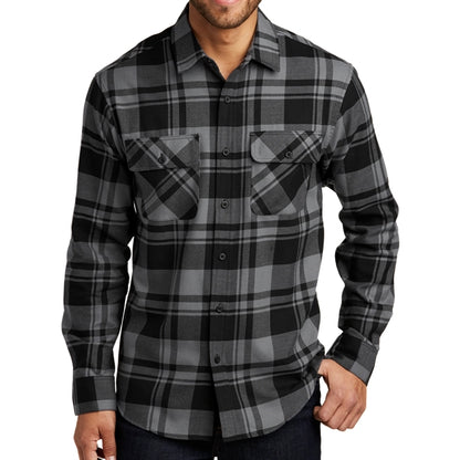 Port Authority Open Collar Flannel Shirt