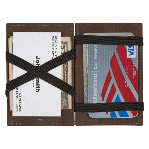 Foldable Wallet with Elastic Straps