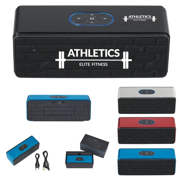 Metal-Made Brick-Shaped Wireless Speaker