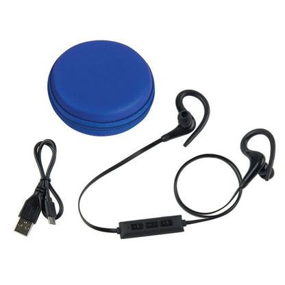 Bluetooth Earbuds with a Travel Case and Mesh Pocket