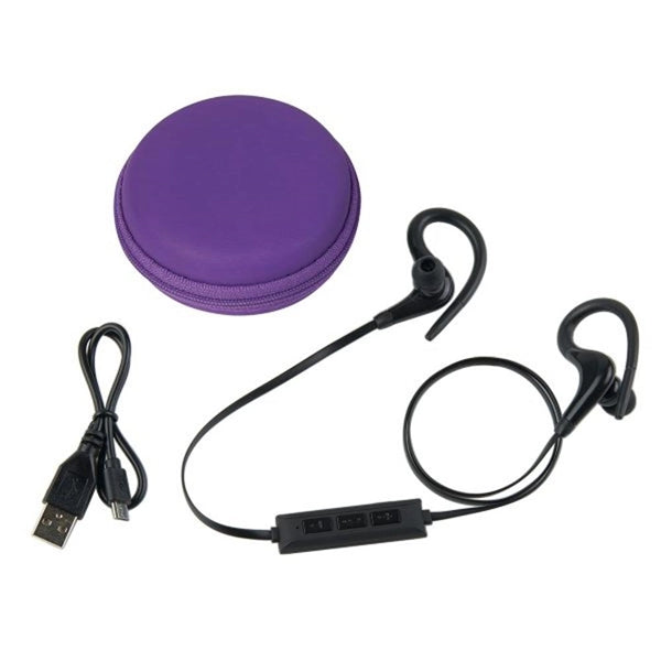 Bluetooth Earbuds with a Travel Case and Mesh Pocket