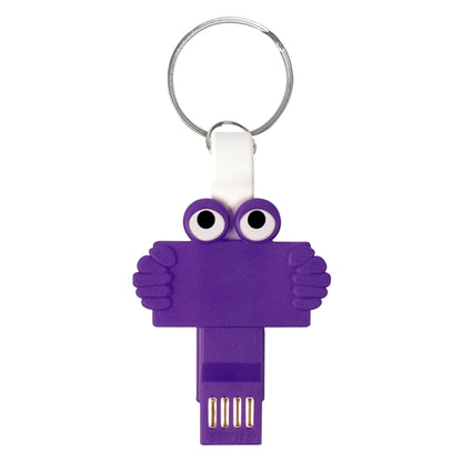 3-in-1 Charging Cable with Key Ring Attachment