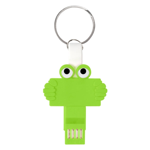 3-in-1 Charging Cable with Key Ring Attachment