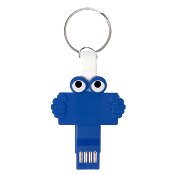 3-in-1 Charging Cable with Key Ring Attachment