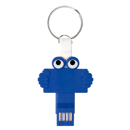 3-in-1 Charging Cable with Key Ring Attachment