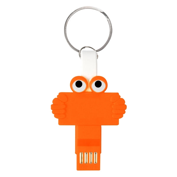 3-in-1 Charging Cable with Key Ring Attachment