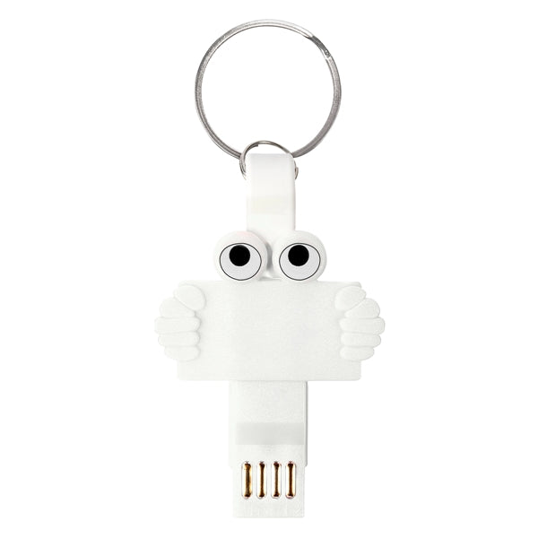 3-in-1 Charging Cable with Key Ring Attachment