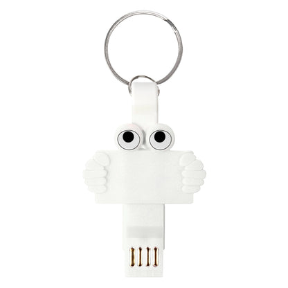 3-in-1 Charging Cable with Key Ring Attachment