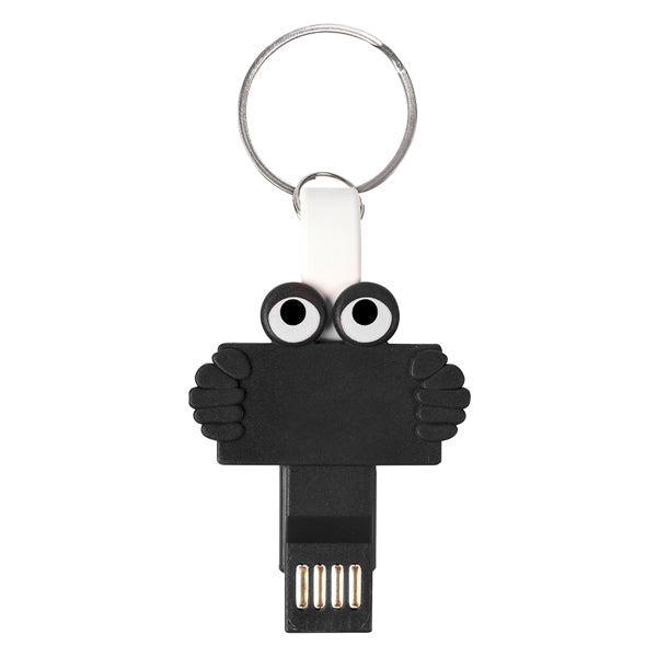 3-in-1 Charging Cable with Key Ring Attachment