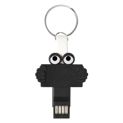 3-in-1 Charging Cable with Key Ring Attachment
